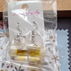 Beer Mug Dangle Earrings